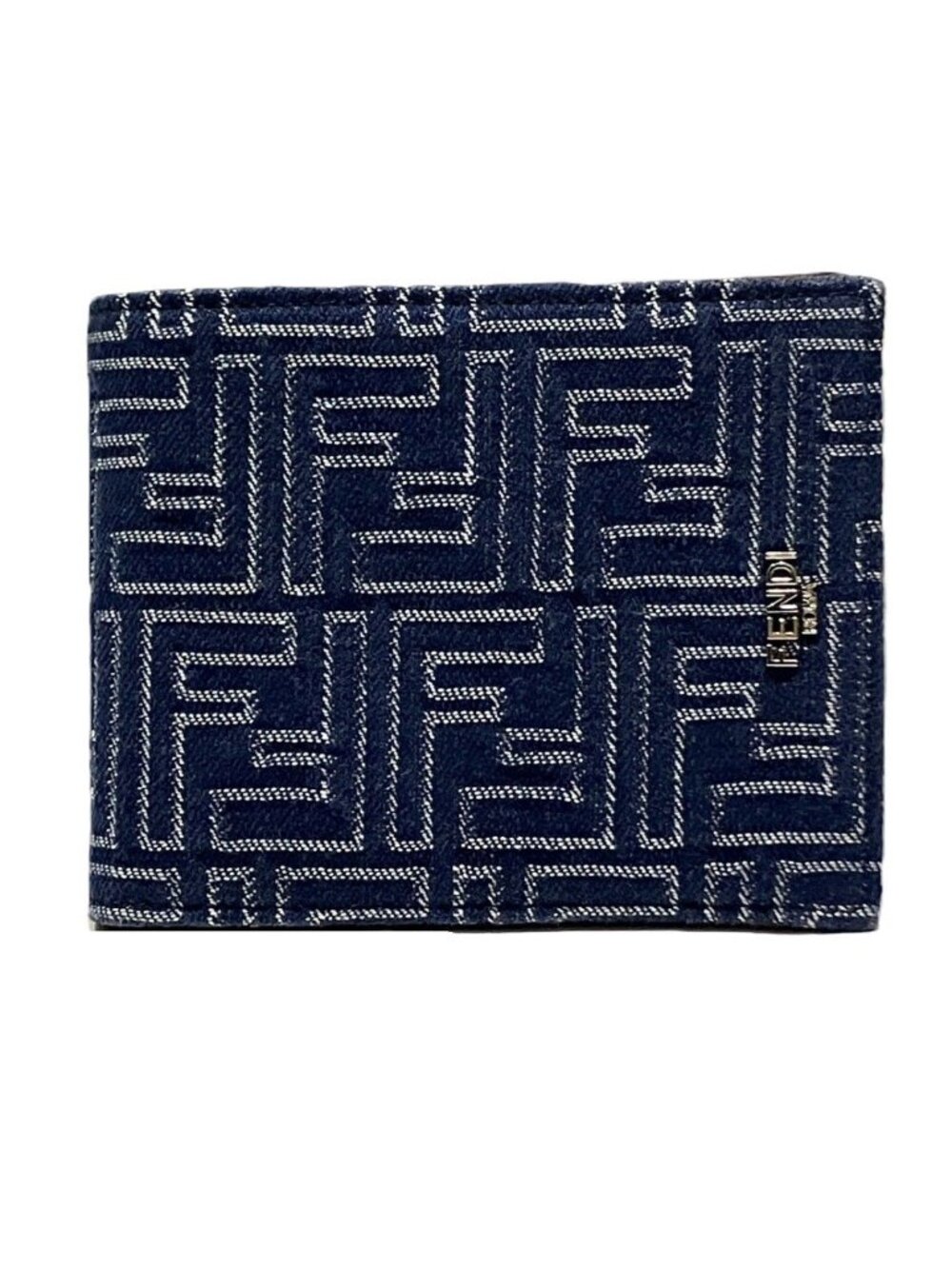 Fendi Bifold Wallet Leather Fabric